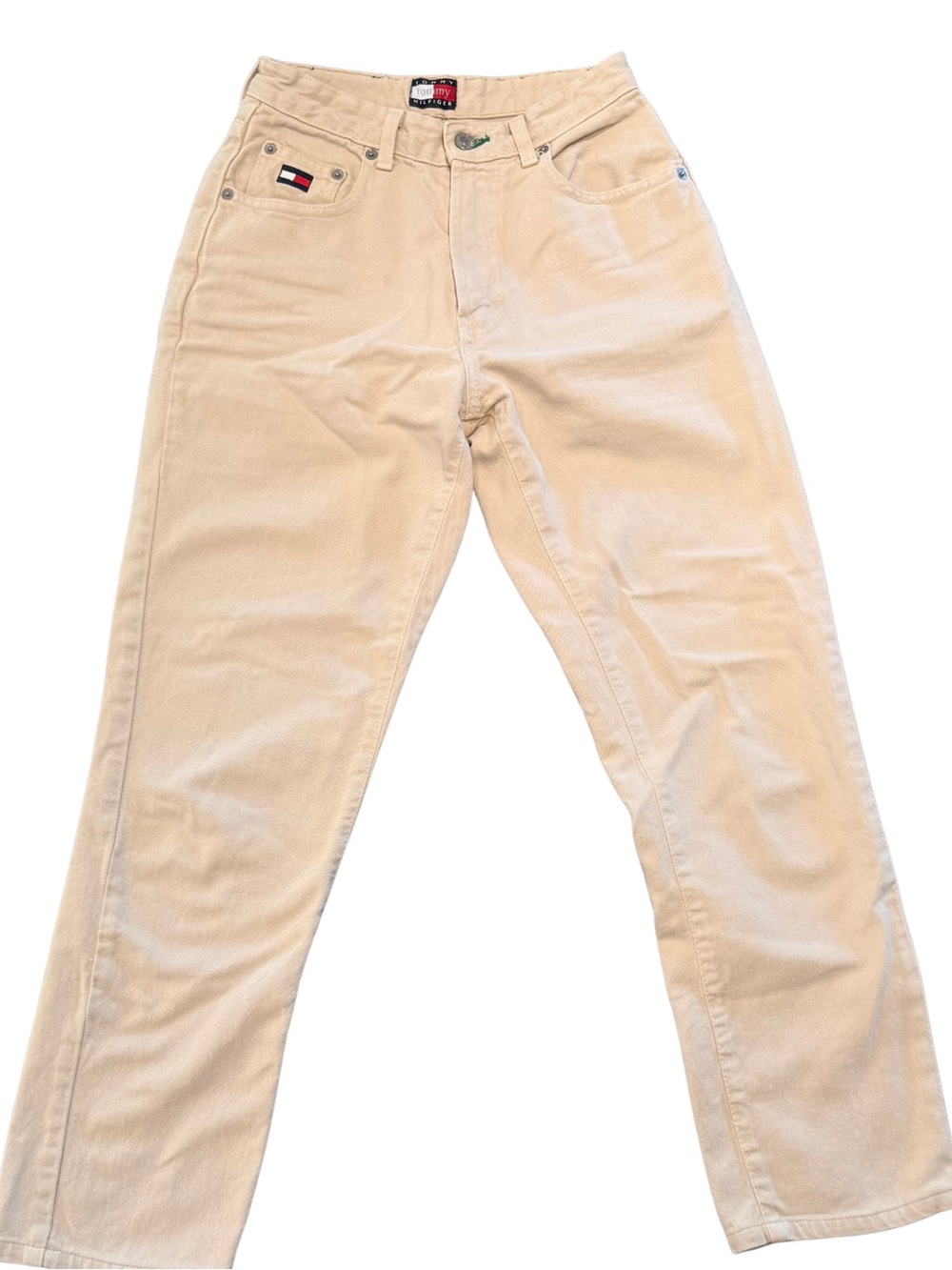 Vintage Tommy Hilfiger Mom Jeans | High Rise Beige Denim | 90's Jeans